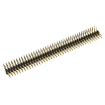 2.54mm angle pin strip - 40 pins - 10 pcs - goldpin for electronic circuits