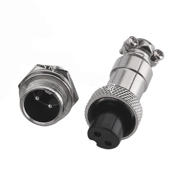 Złącze przemysłowe zakręcane GX12 2-PIN