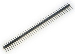 Pin strip 2.54mm - 40 pins - 10 pcs - goldpin for electronic circuits
