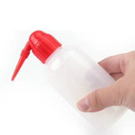 250ml dispensing bottle with curved applicator - liquid dispensing container