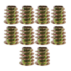 Threaded Bushing M8x15 With Flange Insert For Wood Metal Socket 10pcs