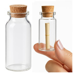Mini 5ml Glass Bottle with Stopper 1.8x4cm Transparent Bottle