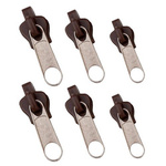 Brown zippers 6 pcs - Zipper repair kit - lock - Zippers