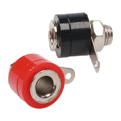 Banana socket 4 mm - pair - screw-on short