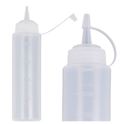 PE/PP bottle 230ml - with cap - for dispensing liquids