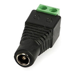 DC 2.1/5.5mm socket with screw terminals