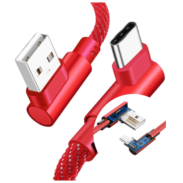 Kabel USB kątowy pakowany