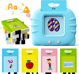 Card Reader for Learning English Words Education 112 Cards 224 - Blue