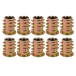 Mufa do drewna dwugwintowa M6x12mm - 10szt - Wypustka meblowa - Wkręt - Nakrętka