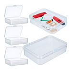Plastic Organizer 90x65x30mm Box with Closure Small Container - Set of 5