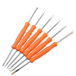 Set of tools for electronics - picks, cleaners, scrapers - set of 6 pcs. - for PCB service