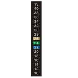 Strip thermometer for terrarium aquarium from 10 to 40˚C - self-adhesive