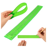 Ruler With Multiplication Table - 30cm - Flexible - School - Unbreakable