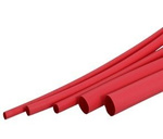 Heat shrinkable tubing Ø2,5mm 1mb - red - flexible - silicone