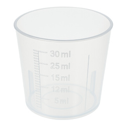 Measuring cup 30ml - Plastic container with scale - medicine glass