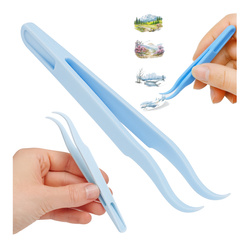 Plastic tweezers - 12cm - curved - universal tweezers