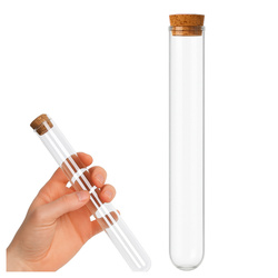 Glass Vial Tube with Stopper 43ml 15.3x2.2cm