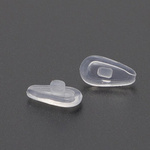 Set of press-in replacement nose pads 7,5x14,2mm for glasses - 5 pairs - silicone nose pads.