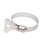 Worm clamp with butterfly 21x44mm - metal clamp for pipes and hoses