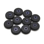 Aircraft wheels - rubber - 13.5mm - 10 pieces