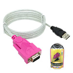 Konwerter PL 2303 - Adapter Męski DB9 - USB 2.0 - Z Przewodem 120cm