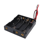 4xAAA 1.5V battery basket - Flat - battery basket with wires