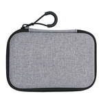 Headphone Case Case 140x100x40mm Gray Box with Mesh