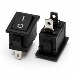 Przełącznik kołyskowy bistabilny KCD1 - czarny - 21x15mm - przełącznik ON/OFF 250V - 2PIN