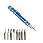 Pen screwdriver 8in1 - straight and Phillips screwdrivers