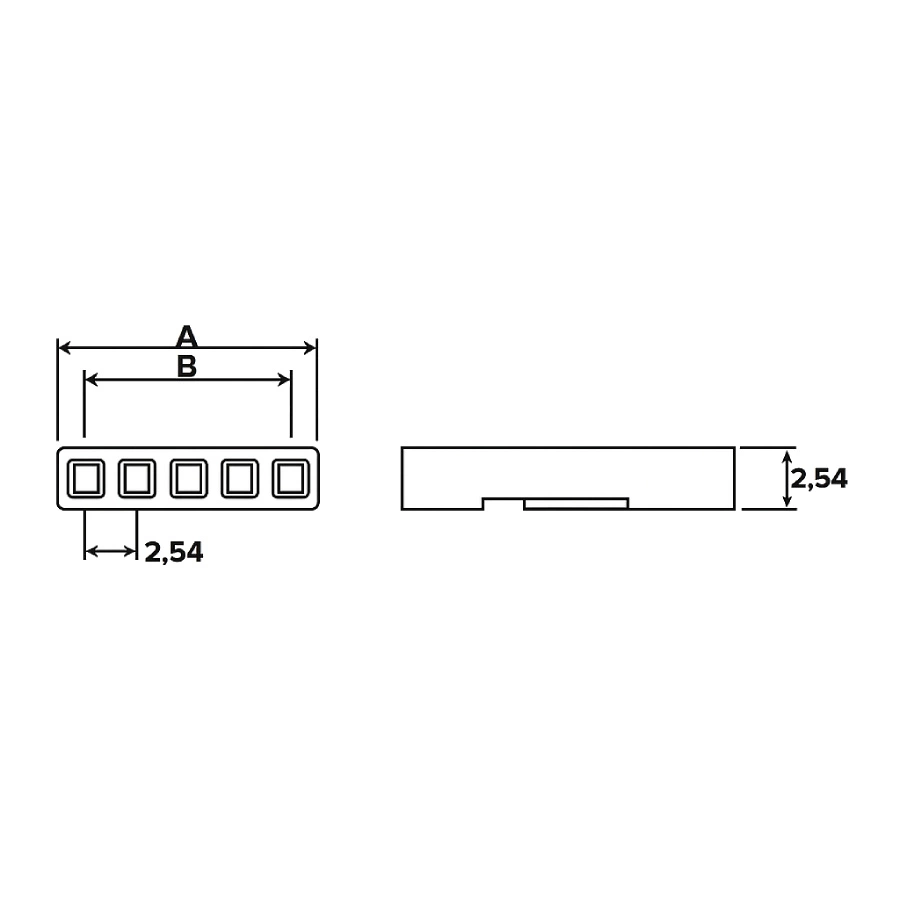 wtyk kolkowy 2,54mm 1 pin 10szt