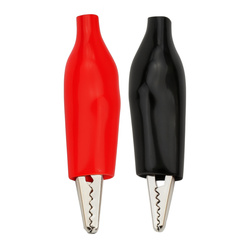 Crocodiles 45mm - frogs in insulation - pair (black and red)