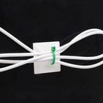 Self-adhesive holder for cable tie 30x30mm white - base for cable tie - 100 pcs