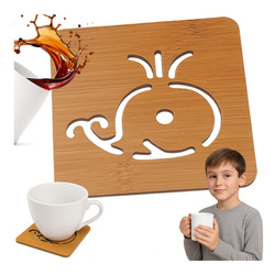 Mug Coaster - MDF Plywood Base - Under a Glass 9cm