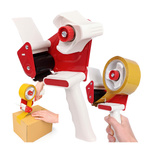 Packaging Tape Dispenser Metal Red and White Sealer