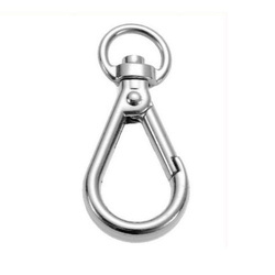 Karabińczyk metalowy obrotowy 38x12,2mm - Karabinek do kluczy - Survival