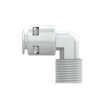 Quick connector for water - elbow - 1/4" 6.5mm plug - 13mm thread - osmosis