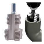 Double-Sided Internal Threader for PVC Pipe 4/6 Inch Threading Tool