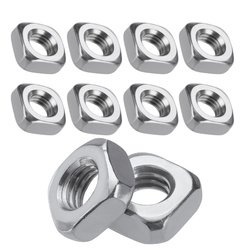 Square nut - M8 12x12mm - 10pcs - keyway - for aluminum profiles