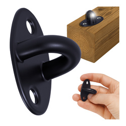 Hak sufitowy - mały czarny 39 mm - spawany - wieszak - uchwyt