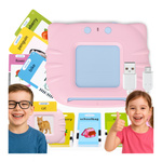 Card Reader for Learning English Words Education 112 Cards 224 - Pink