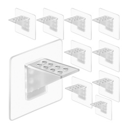 Wspornik samoprzylepny pod półkę z wypustkami  - 65x65mm - podpórka - uchwyt