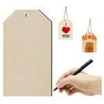 Plywood Label 57x32mm - Carving and painting tag - Format